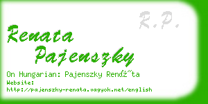 renata pajenszky business card